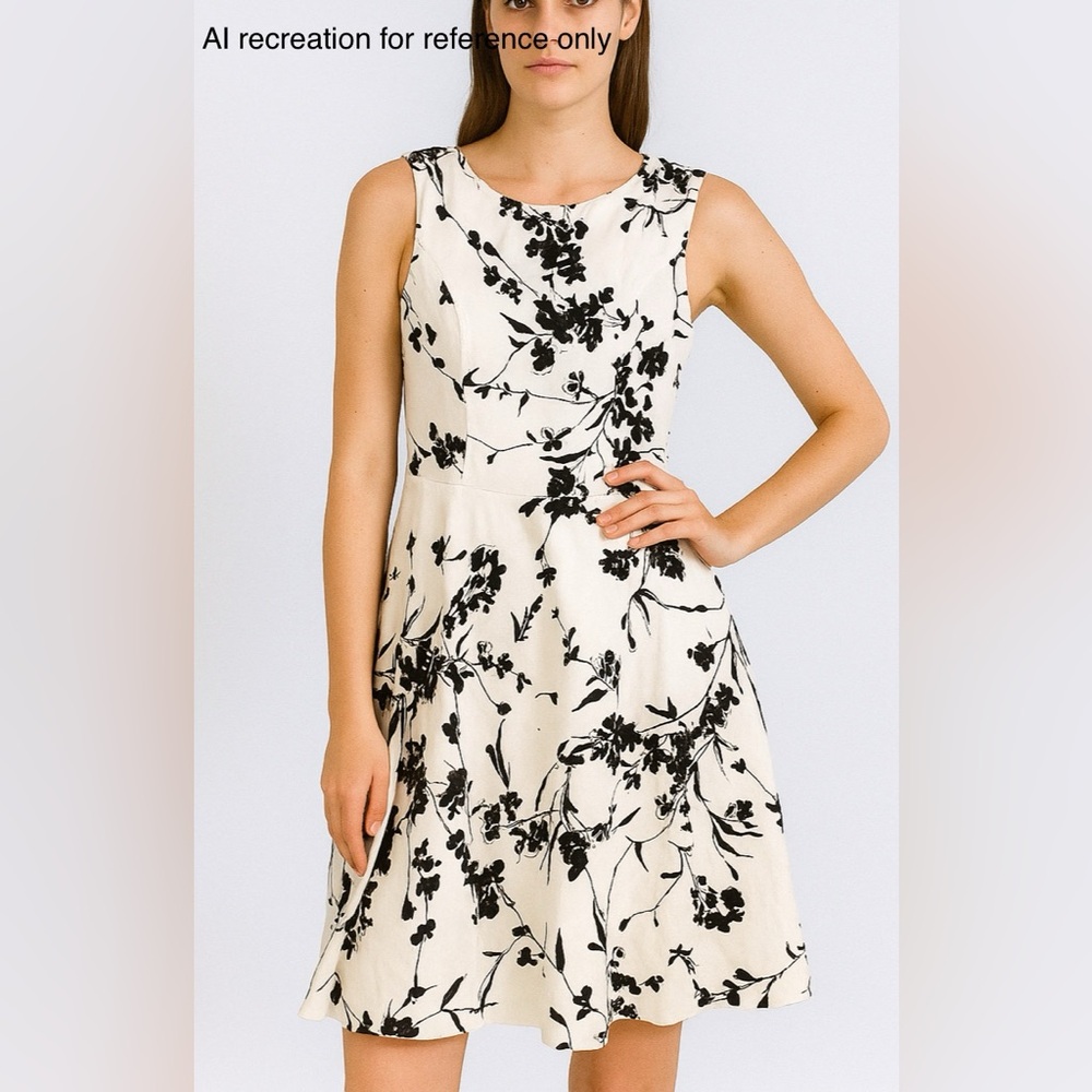 NWT Grace Karin Black and White Fit and Flare Sundress